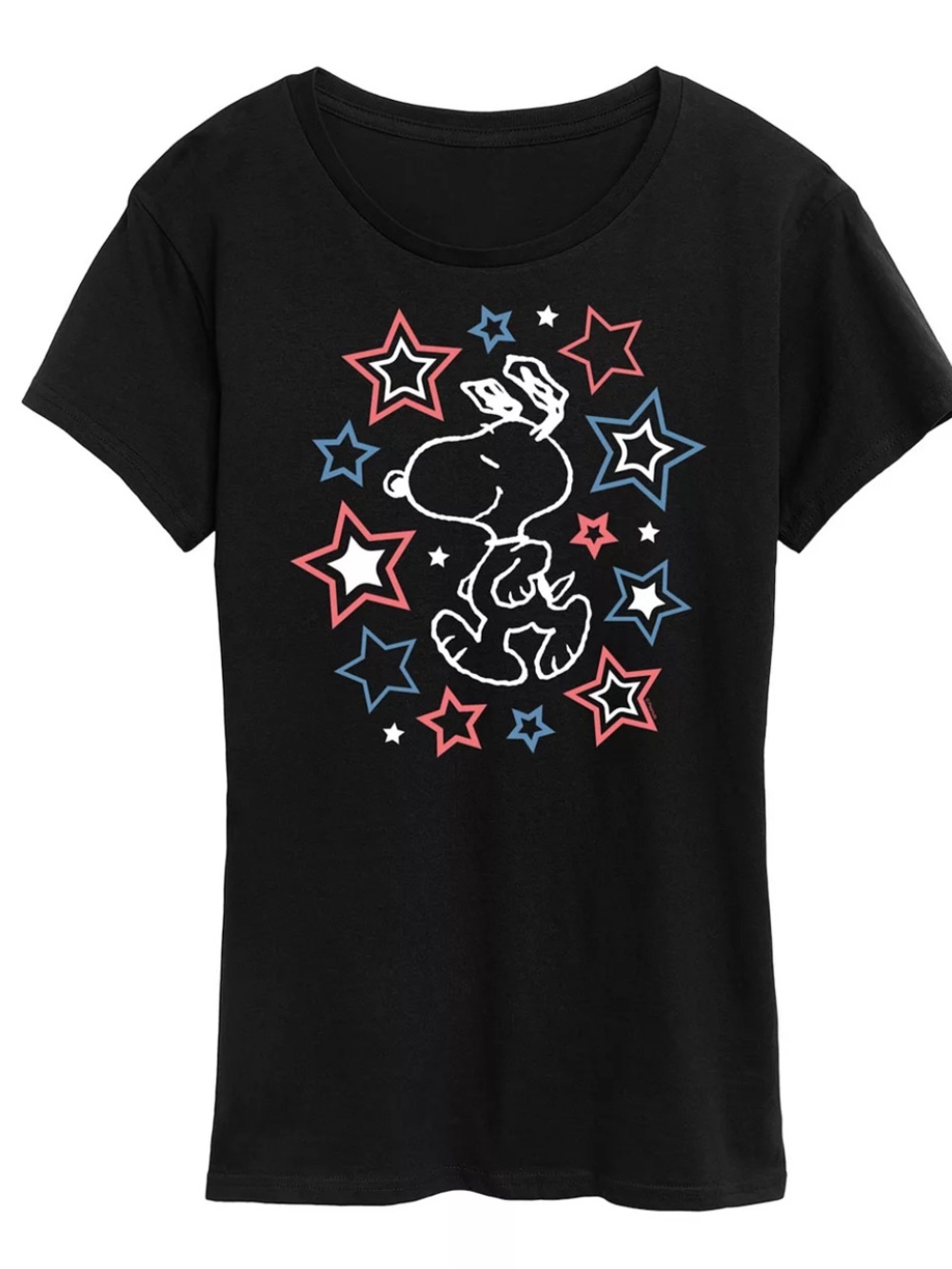 Peanuts Snoopy Stars Graphic Tee. Blue. 2XL. New With Tags.